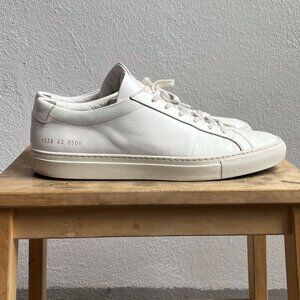 Common Projects Leather Shoes All White